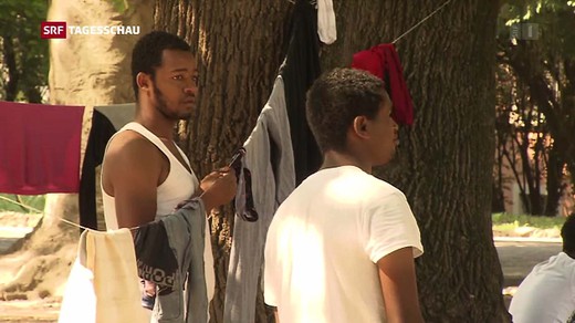 Bild von SRF hat korrekt über die Flüchtlinge in Como berichtet