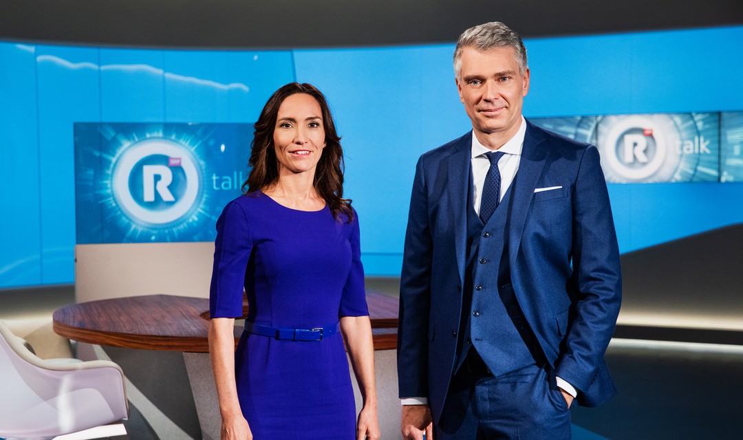 Nicole Frank und Sandro Brotz im Rundschau Studio