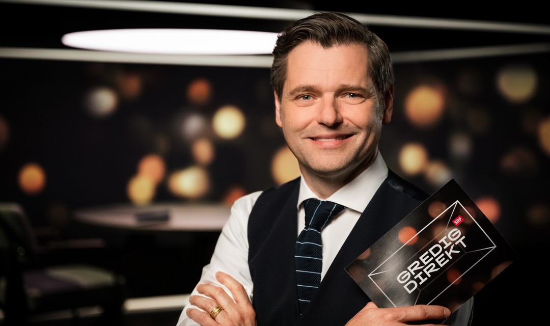 Foto von Urs Gredig im Studio von "Gredig direkt"