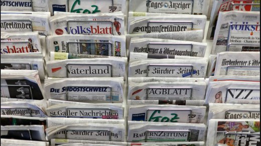 Bild von Podium zum Medienförderungsgesetz