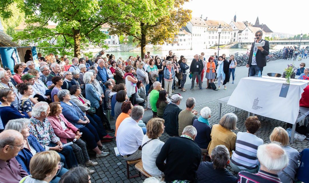Solothurner Literaturtage 2018 Aussenbühne Pedro Lenz