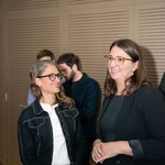 Das neue Vorstandsmitglied Andrea Huber im Gespräch mit Joana Büchler, der Präsidentin der SRG Luzern.