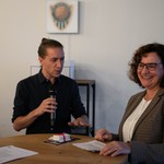 Die Krienser Stadtpräsidentin Christine Kaufmann-Wolf (rechts) erfreute sich am "Heimspiel".