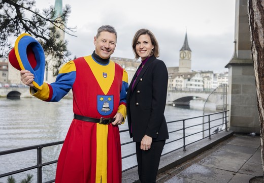 Bild von Sechseläuten 2023 mit Cornelia Boesch und Reto Henger