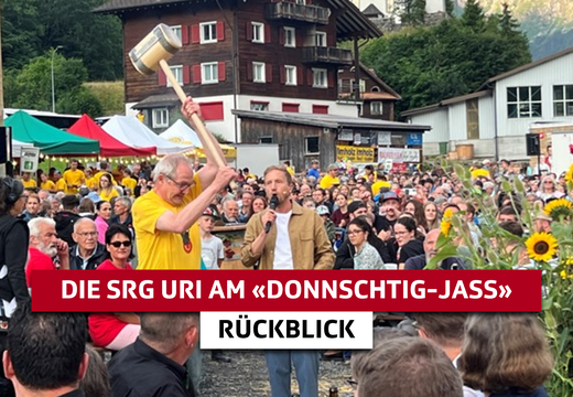 Bild von Ein rundum gelungener Abend: Die SRG Uri zu Gast beim «Donnschtig-Jass» in Unterschächen