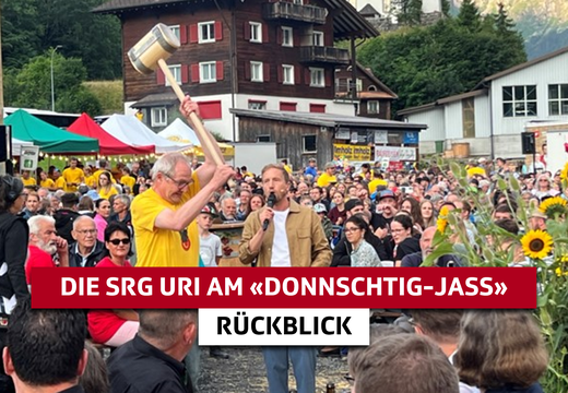 Bild von Ein rundum gelungener Abend: Die SRG Uri zu Gast beim  «Donnschtig-Jass» in Unterschächen