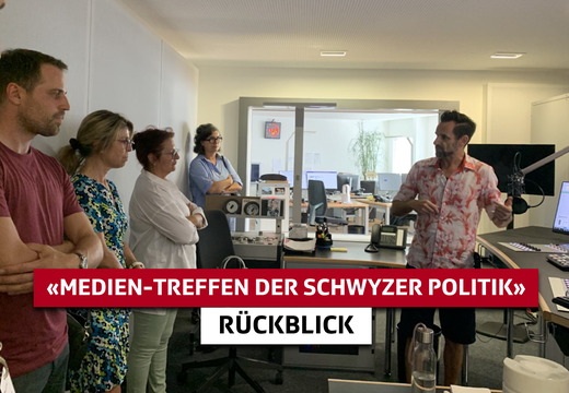 Bild von Exklusiver Einblick ins Regionalstudio Zentralschweiz am «Medien-Treffen der Schwyzer Politik»