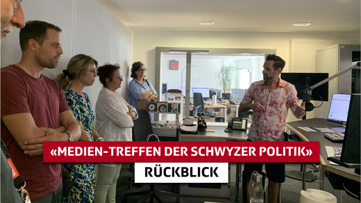 Teaserbild von Exklusiver Einblick ins Regionalstudio Zentralschweiz am «Medien-Treffen der Schwyzer Politik»