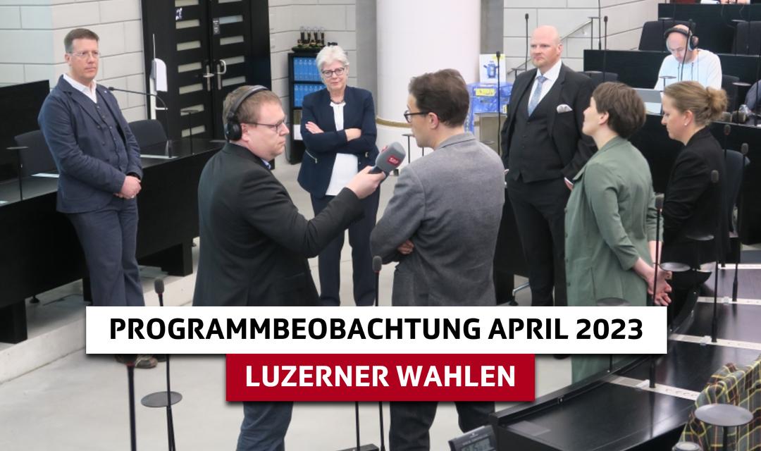 Die Luzerner Wahlen in der Analyse der Parteipräsidentinnen und Parteipräsidenten Aus Regionaljournal Zentralschweiz vom 02.04.2023. Bild: SRF/Beat Vogt