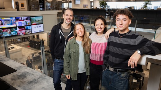 Bild von SRF News mit vier neuen Video-Hosts