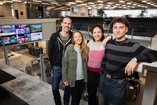 Bild von SRF News mit vier neuen Video-Hosts