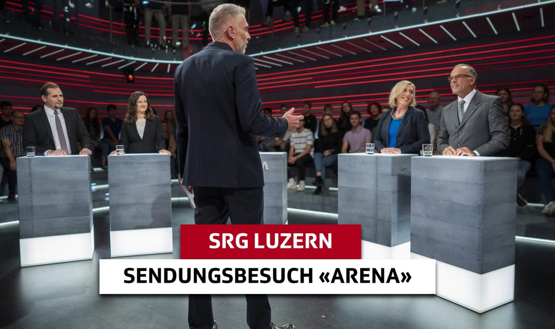 Bild von Sendungsbesuch «Arena» - mit der SRG Luzern