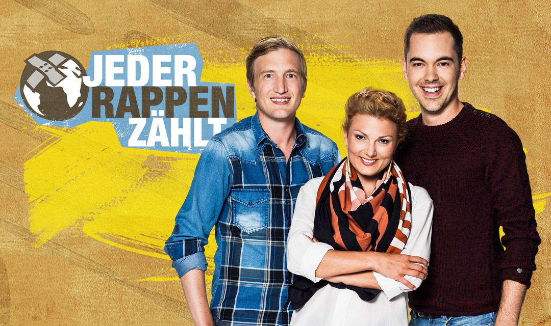 Bild von «Jeder Rappen zählt» 2016 mit Rosanna Grüter, Stefan Büsser und Fabio Nay