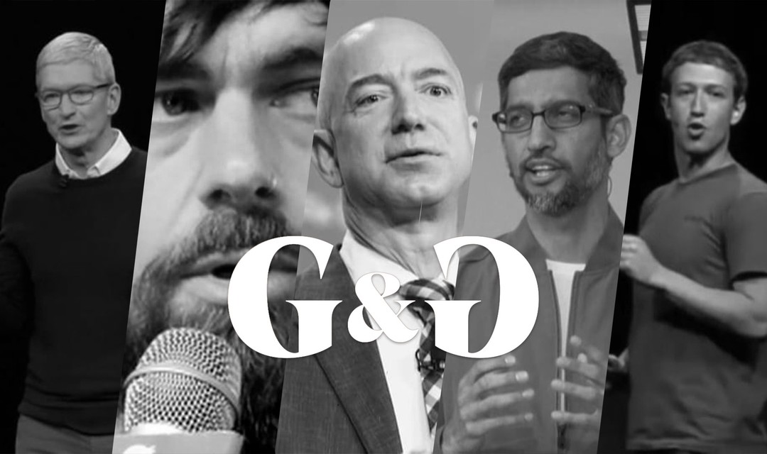 Die CEO's von Apple, Twitter, Amazon, Google und Facebook