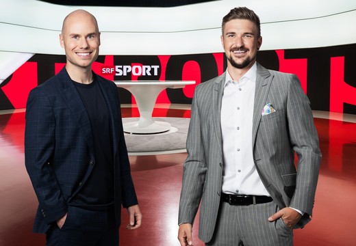 Bild von Jeff Baltermia und Mevion Heim ergänzen Moderationsteam von SRF Sport