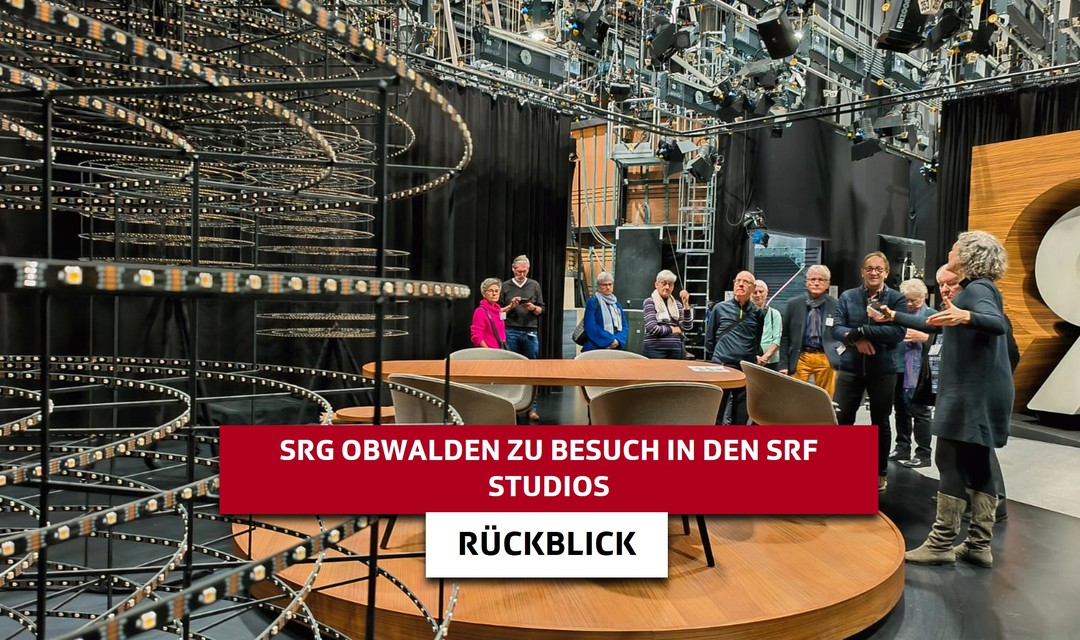 Bild von Perspektivenwechsel: Führung mit der SRG Obwalden durch die SRF-Studios in Zürich