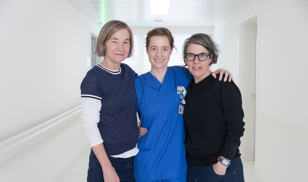 Judith Kaufmann, Leonie Benesch und Petra Volpe auf dem Filmset von "Heldin"