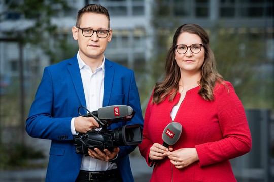Bild von Anita Bünter und Jonas Bischoff neue Nahost-Korrespondenten