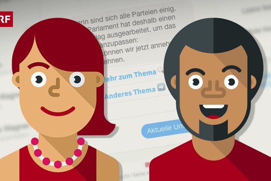 Bild von Chatbot zur Abstimmung – Jana und Nino erklären das Energiegesetz