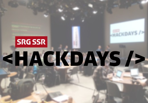 Bild von SRG Hackdays 2018