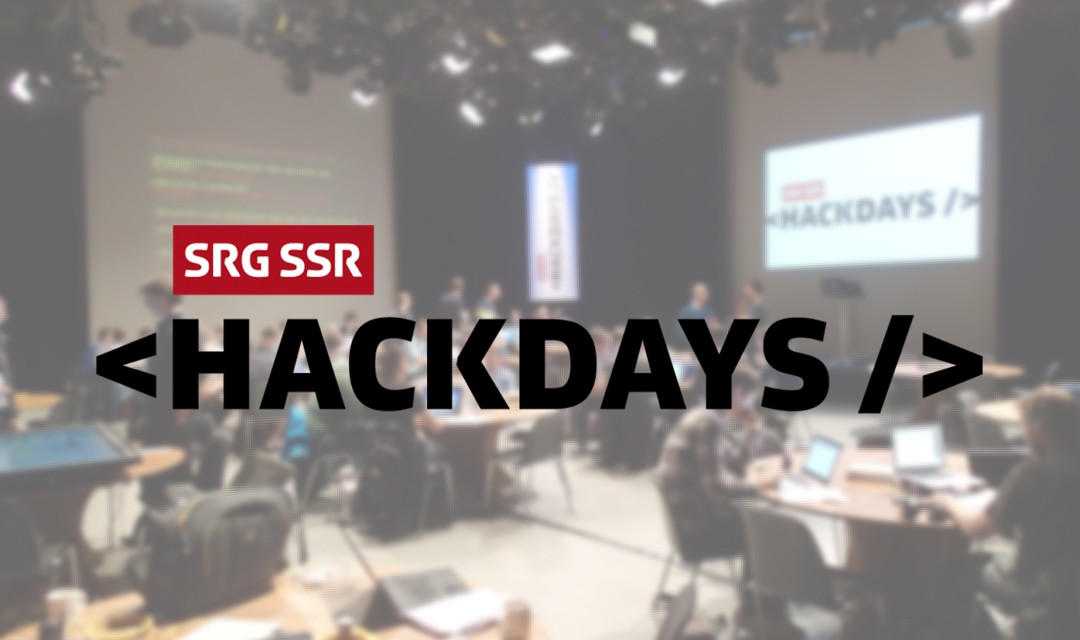 Bild von SRG Hackdays 2018