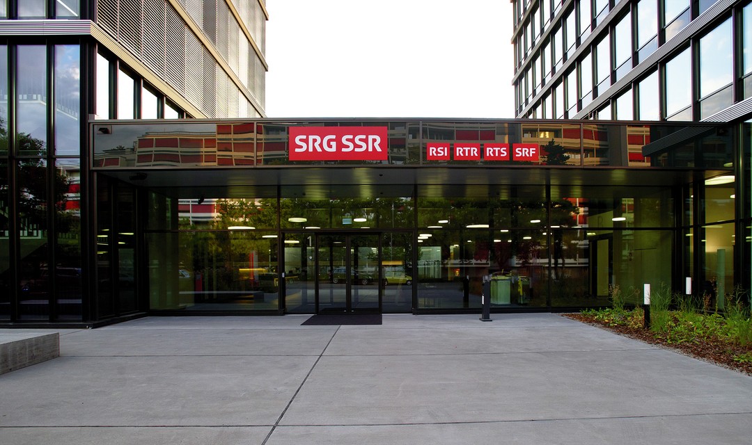 Foto des SRG SSR Gebäudes an der Giacomettistrasse in Bern