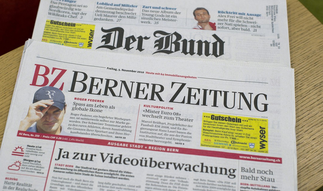 Bild von Nur noch eine Berner Zeitung: SRG als Monopolbrecherin